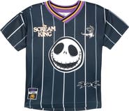 Disney Nightmare Before Christmas Jack Skellington Short Sleeve Soccer Jersey