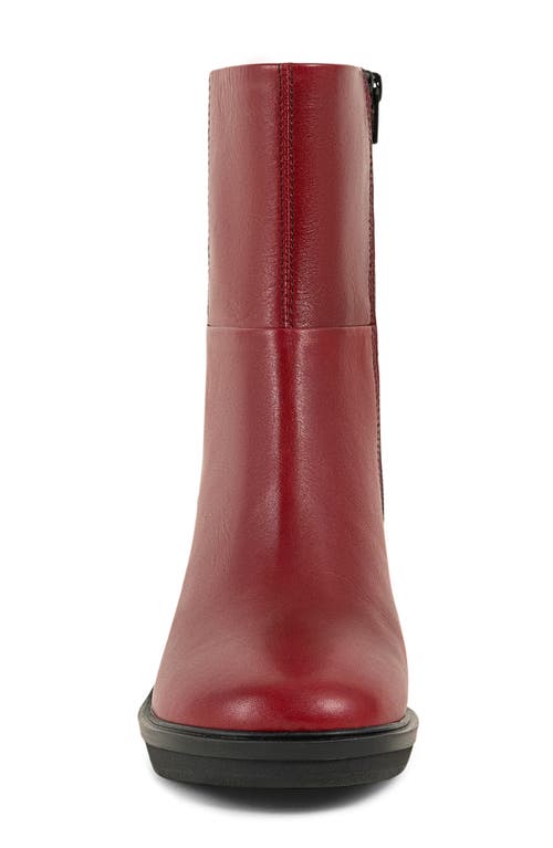 Vagabond Shoemakers Deena Platform Wedge Bootie In Red