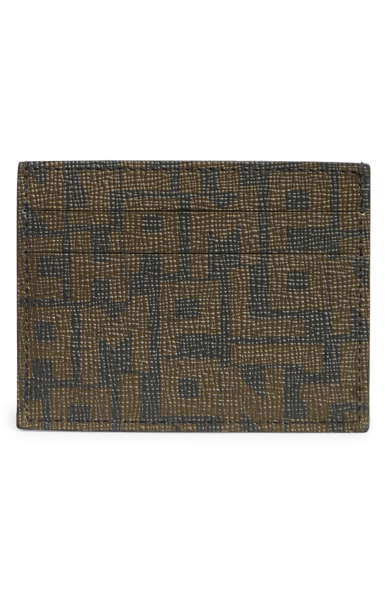 Longchamp Le Pilage Card Case, Alternate, color, Black/ Dark Khaki