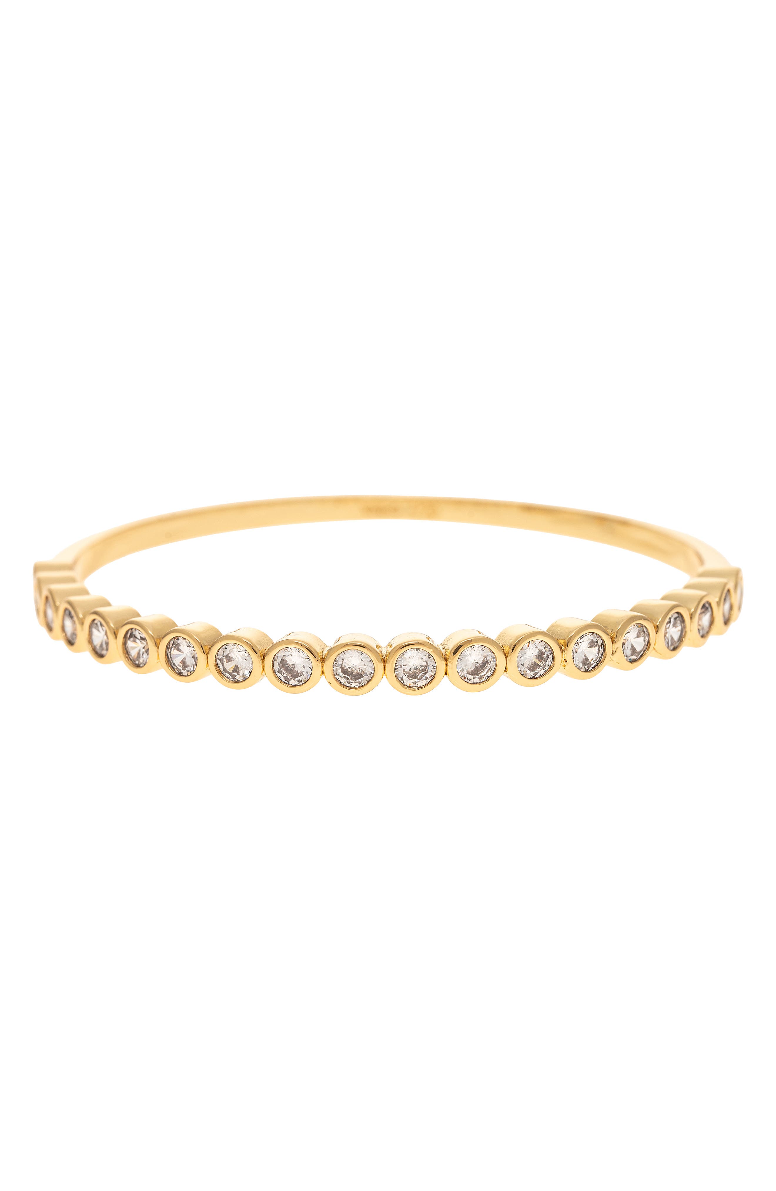 18k Gold Plate Cubic Zirconia Bangle
