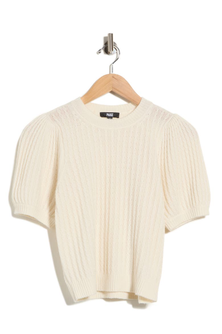 Lucerne Cable Stitch Sweater, Alternate, color, IVORY