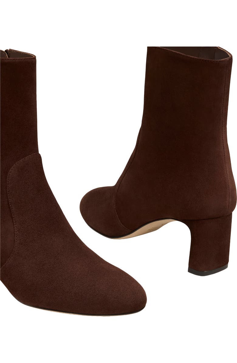 Stuart Weitzman Babette 60 Leather Bootie, Alternate, color, Walnut Suede