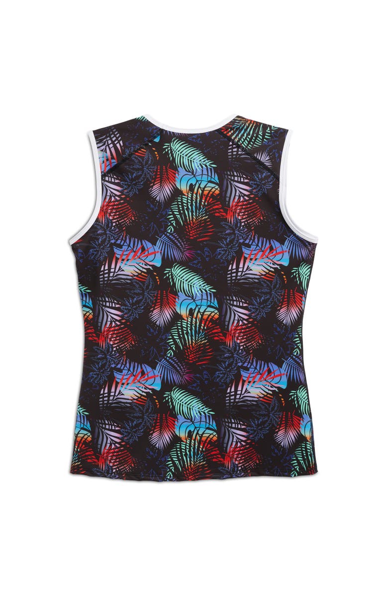 TomboyX Swim Tank Top, Alternate, color, Palm Dreams