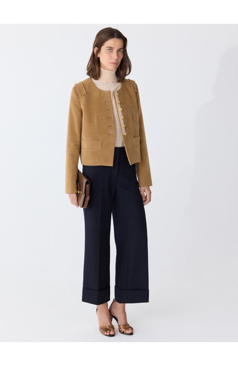 Callas Milano AUBREY Cropped Jacket, Alternate, color, Camel