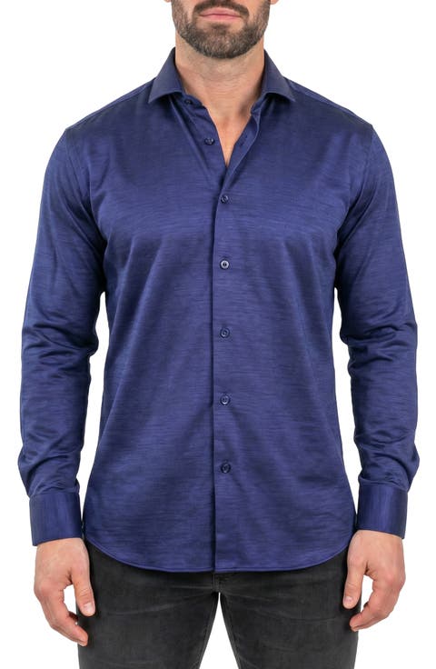 Einstein Contemporary Fit Button-Up Shirt