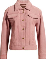 Frye Cow Split Leather Jacket