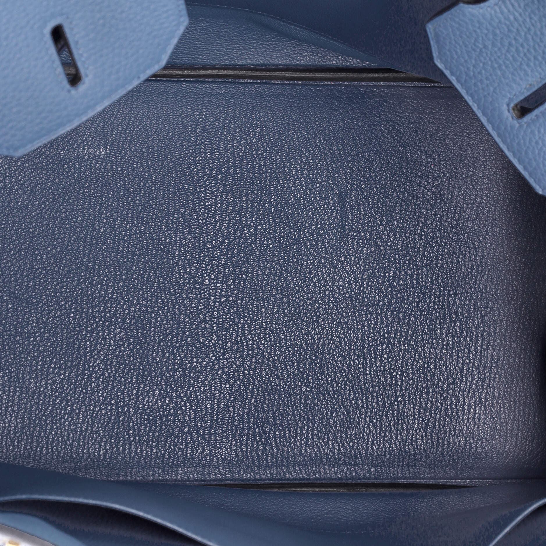 Pre-Owned Hermes Birkin Handbag Blue Clemence with Gold Hardware 35, Alternate, color, 