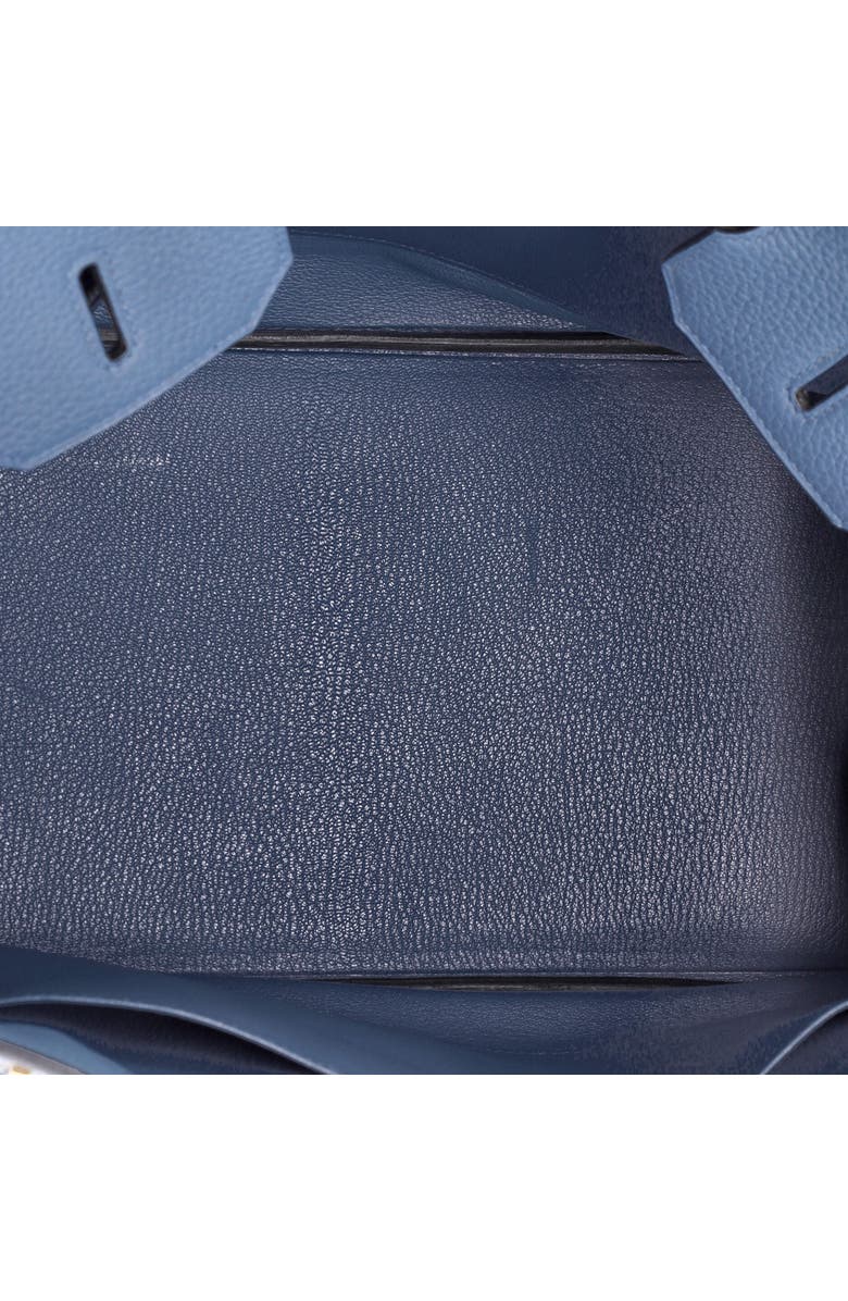 Pre-Owned Hermes Birkin Handbag Blue Clemence with Gold Hardware 35, Alternate, color, Bleu Agate
