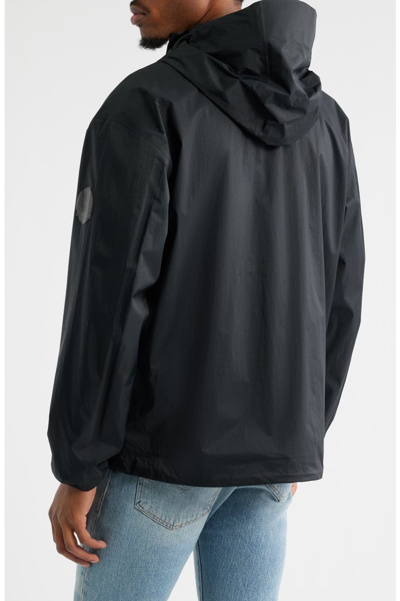 Zafir Hooded Water Resistant Jacket, Alternate, color, BLACK