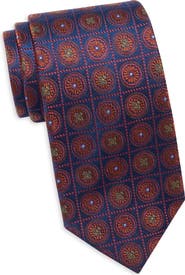 Duchamp Medallion Silk Jacquard Tie