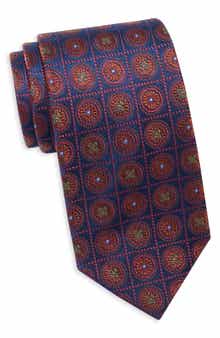 Duchamp Medallion Silk Jacquard Tie