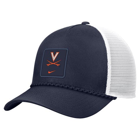 Men's Nike Navy Virginia Cavaliers 2026 On-Field Rope Adjustable Trucker Hat