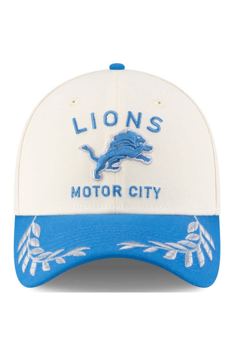 Men's New Era  Cream/Blue Detroit Lions 2025 NFL Draft 39THIRTY Flex Hat, Alternate, color, Cream