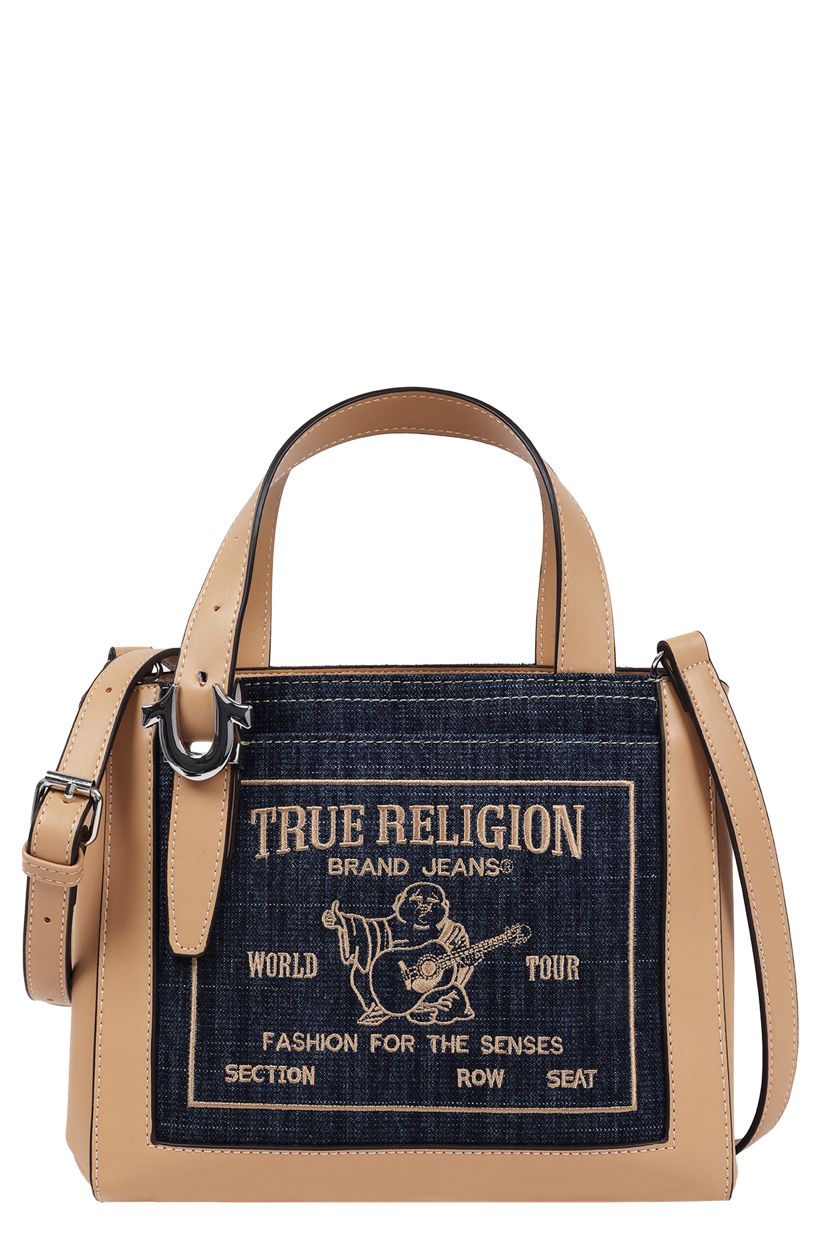 True Religion Arvin Budddha Crossbody Tote, Main, color, 