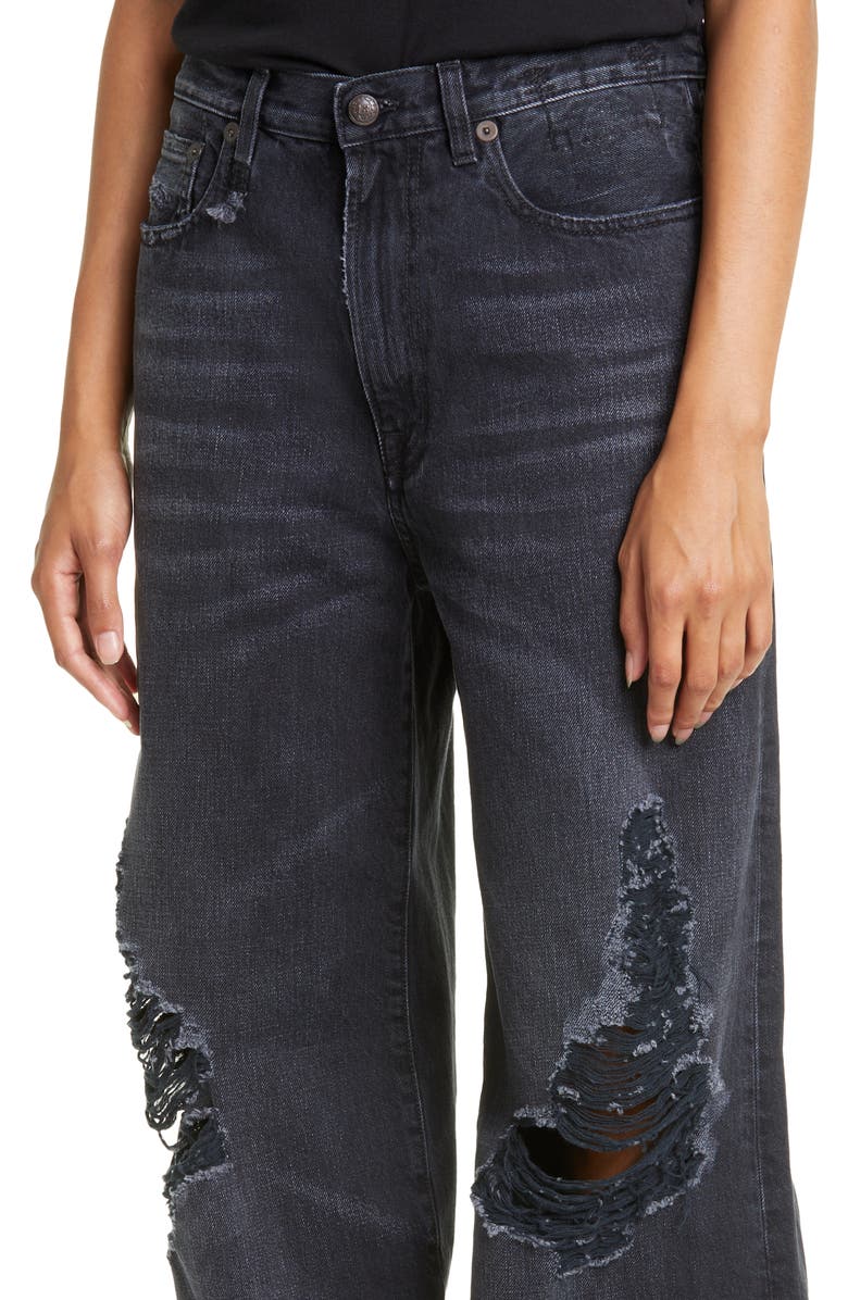 R13 Lisa Baggy High Waist Wide Leg Jeans, Alternate, color,