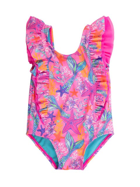 Girls UPF50+ Waterfall One Piece
