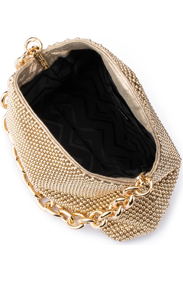 Olga Berg Skylar Ball Mesh Shoulder Bag, Alternate, color, Gold