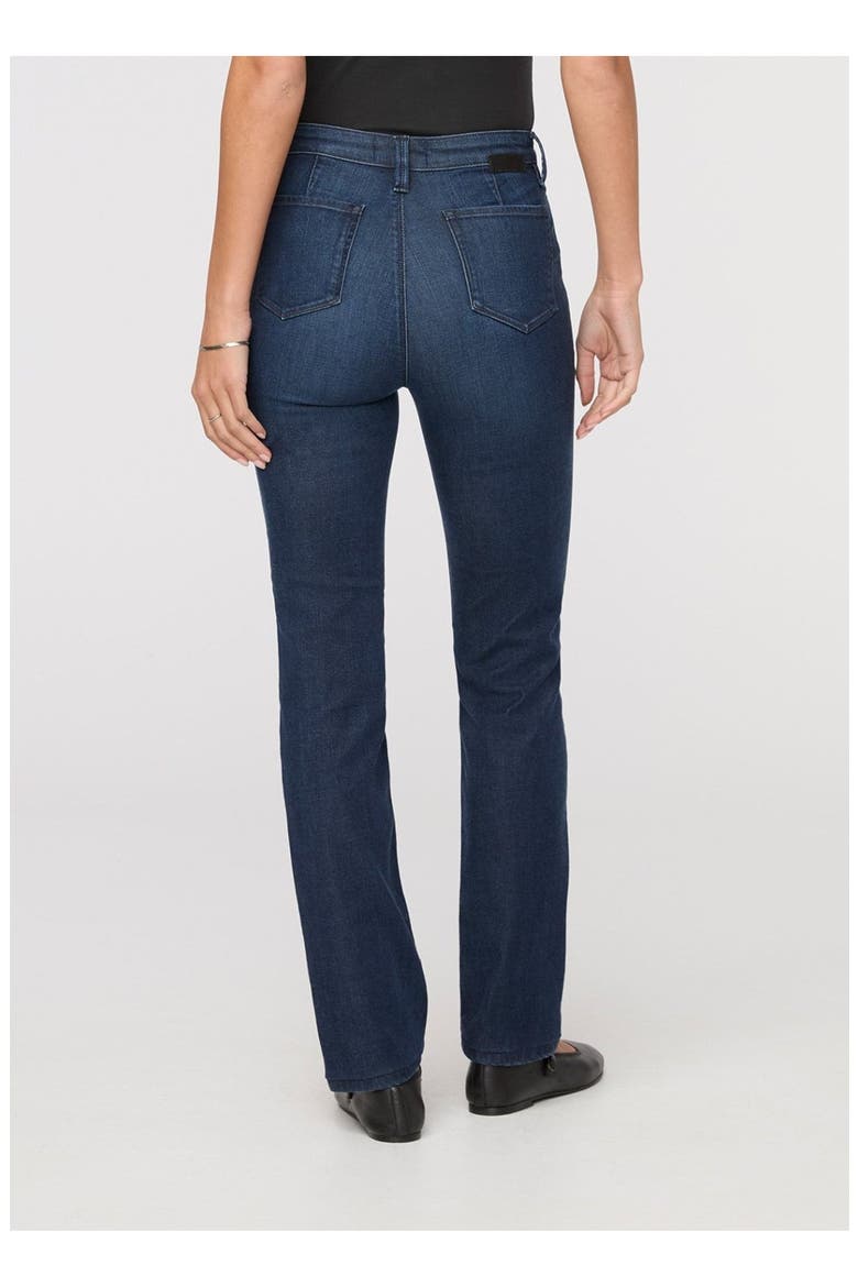 No Sweat Denim High Rise Slim Straight, Alternate, color, Worn-Rinse
