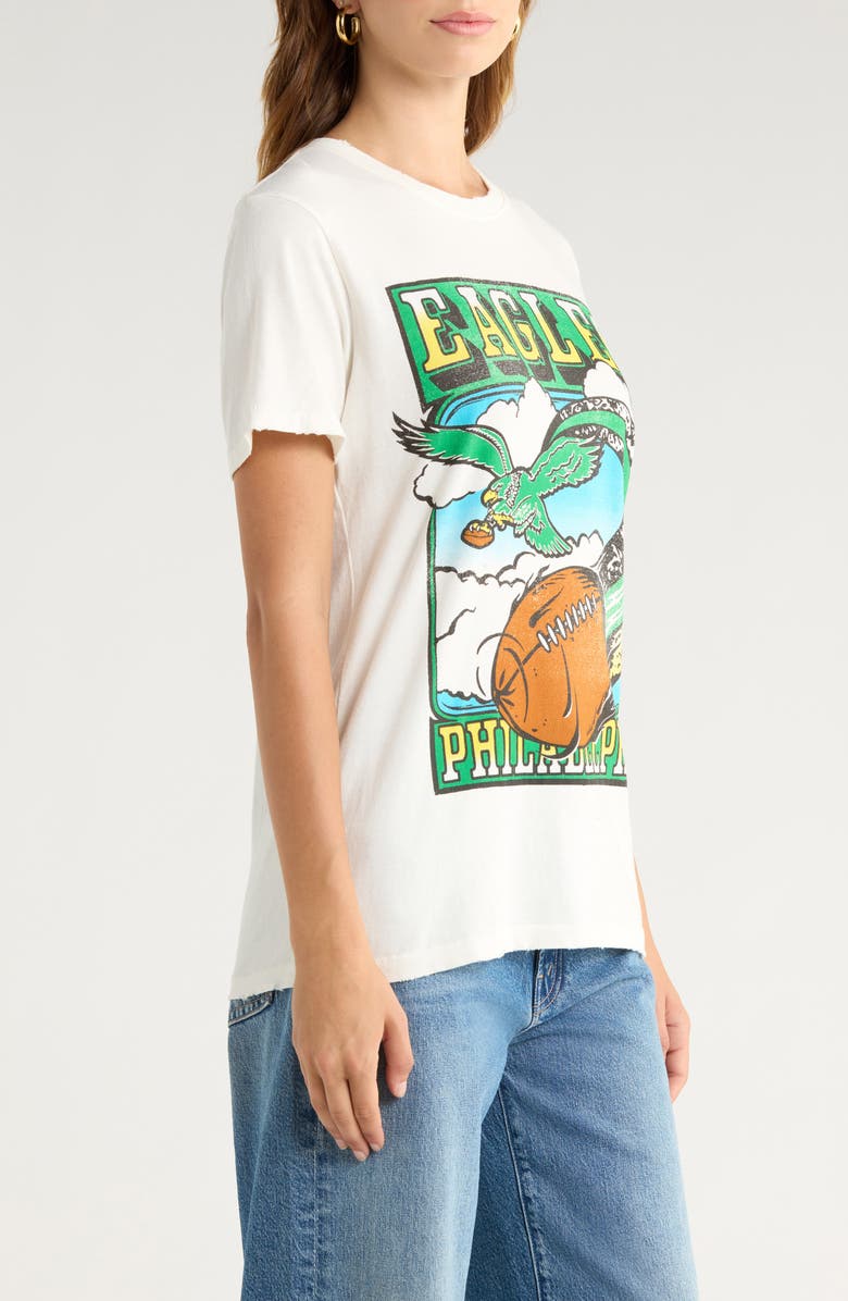 Junk Food Eagles Sky Cotton Graphic T-Shirt, Alternate, color,