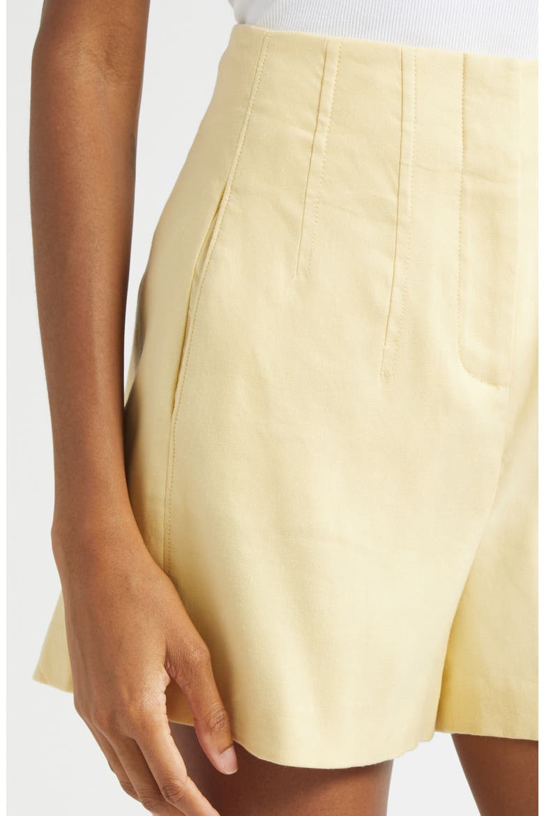 Brit Linen Blend Shorts, Alternate, color, CHAMOMILE