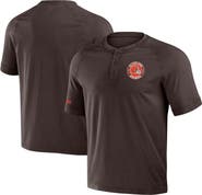 NFL X DARIUS RUCKER Men's NFL x Darius Rucker Collection by Fanatics Brown Cleveland Browns Washed Raglan Henley T-Shirt