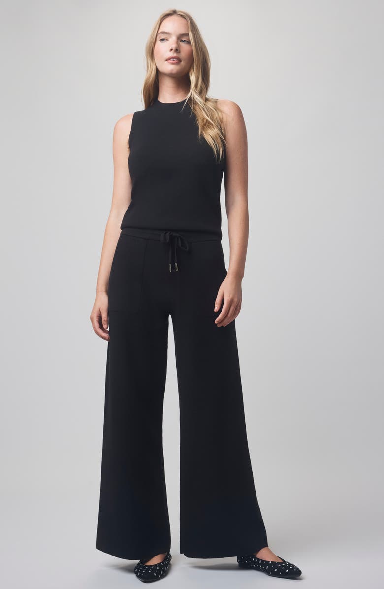 Splendid x @cellajaneblog Seam Pants, Alternate, color, Black