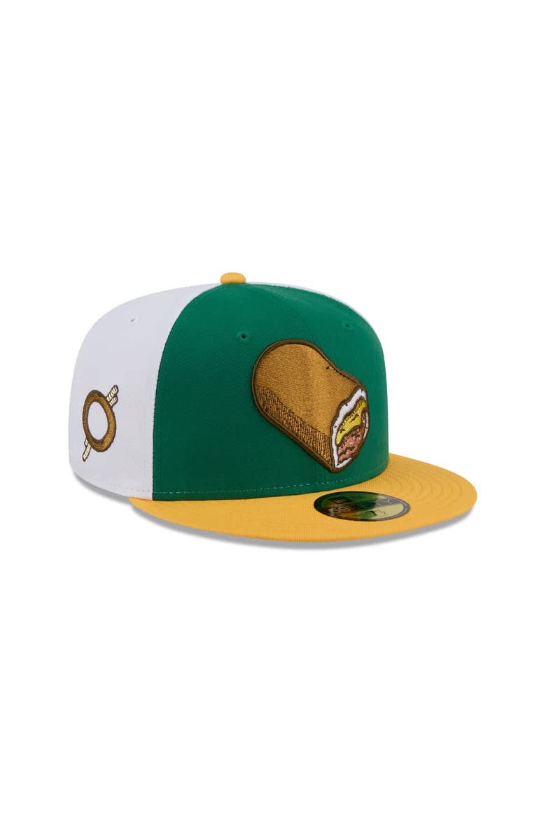 Men's New Era  Green Omaha Storm Chasers Theme Nights 59FIFTY Fitted Hat, Alternate, color, Green