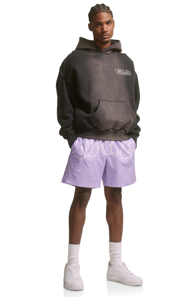 PURPLE BRAND Oversize Fleece Graphic Hoodie, Alternate, color,