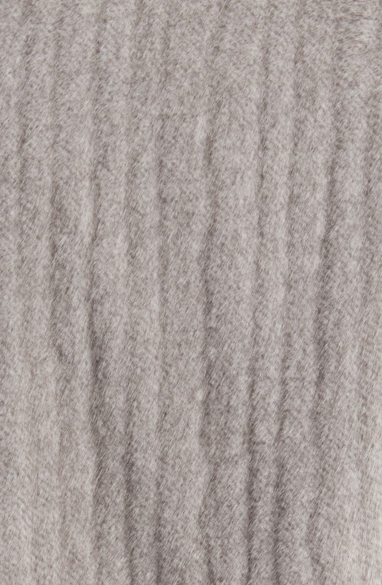 Via Spiga Reversible Faux Fur Vest, Alternate, color, Light Grey
