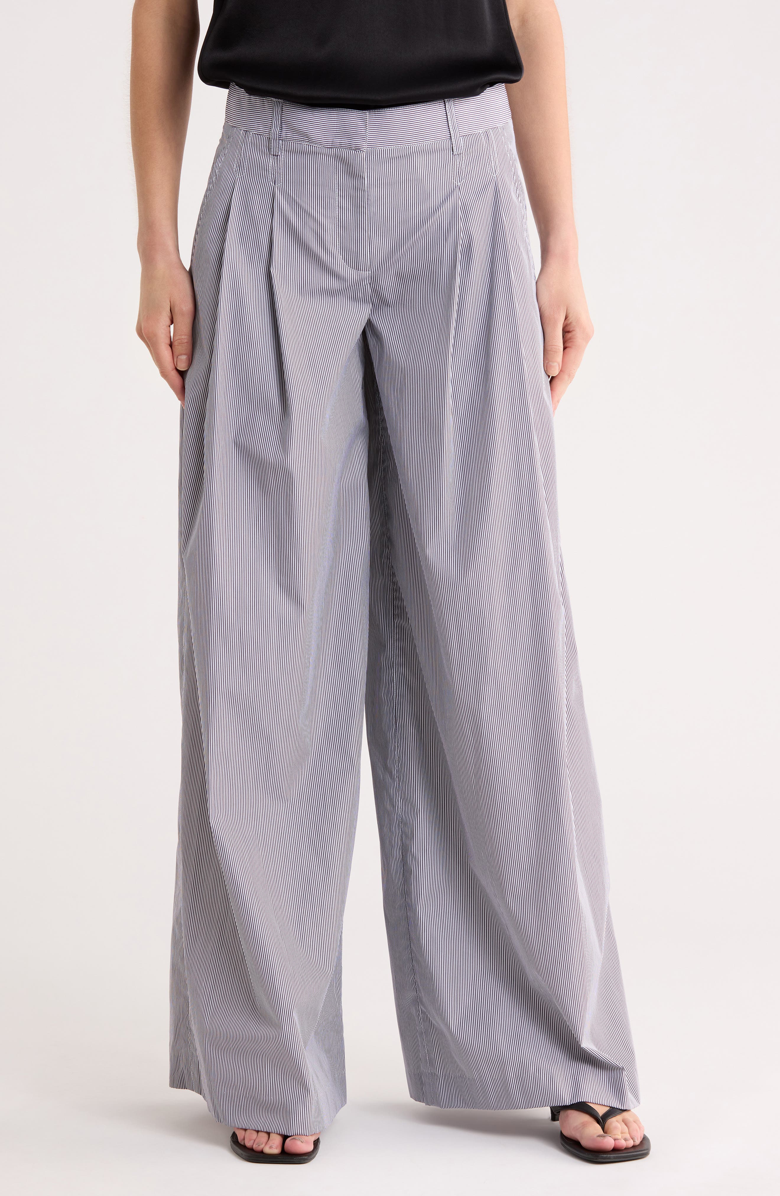TWP Didi Stripe Wide Leg Pants