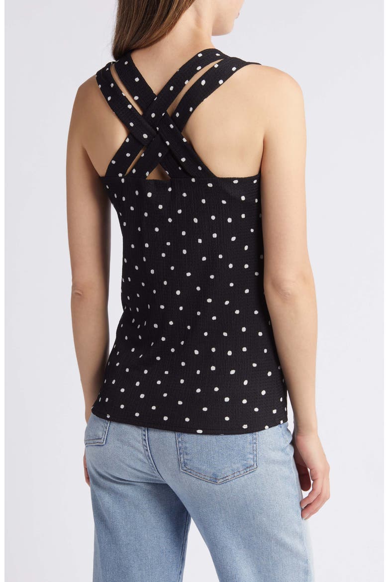 Crisscross Tank Top, Alternate, color, BLACK