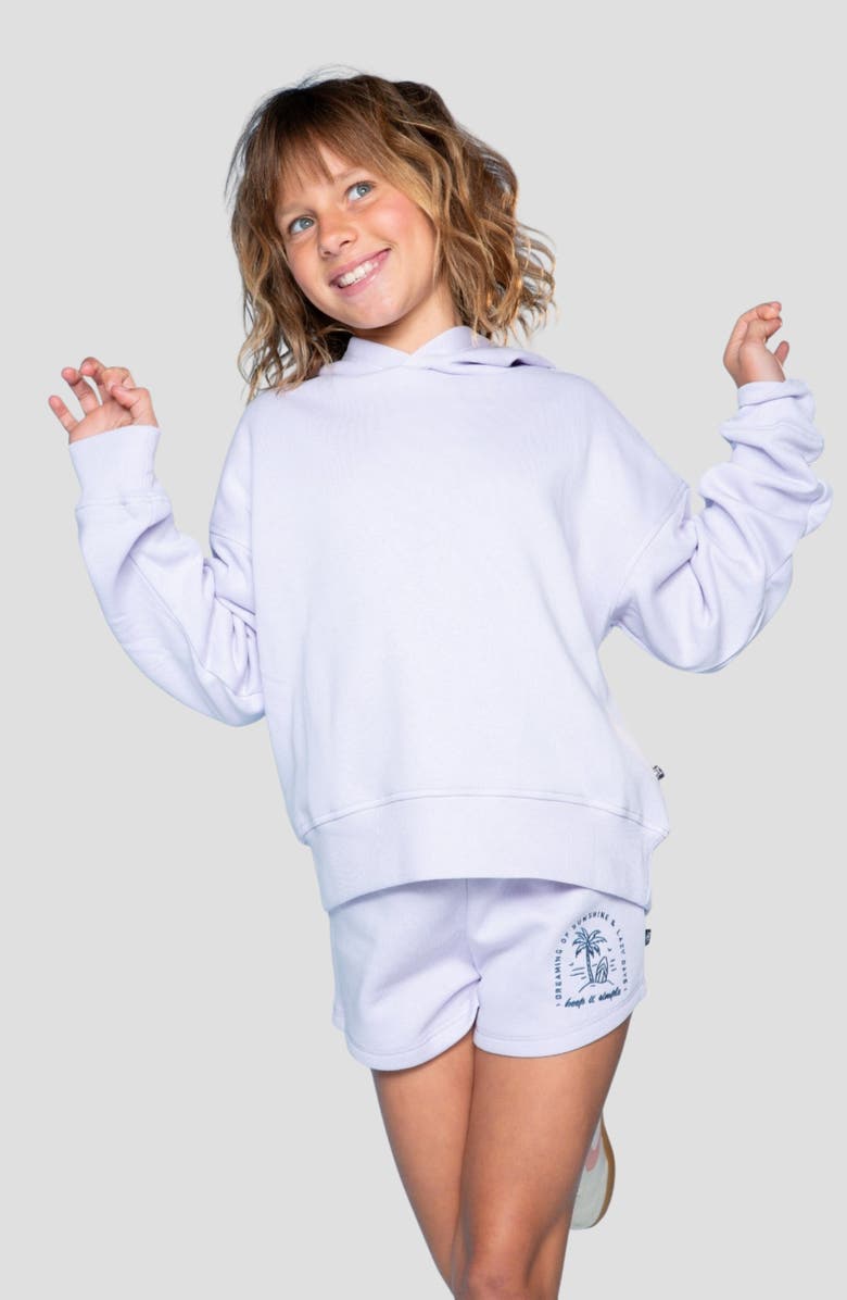 PixieLane Kids' Cloud Soft Dophin Shorts, Alternate, color, Lilac Denim