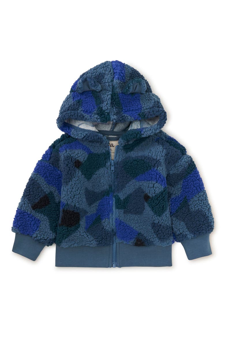 Tea Collection Teddy Fleece Bear Ears Hoodie, Main, color, 