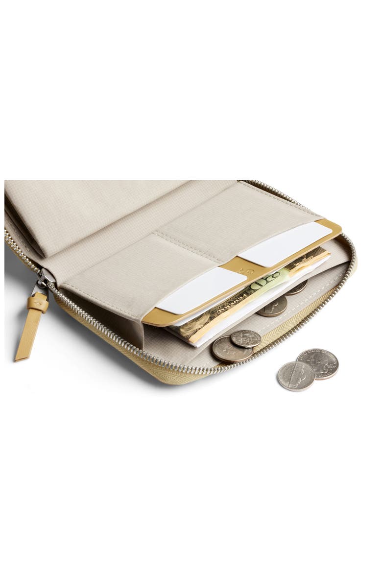 Leather RFID Folio Wallet, Alternate, color, MUSTARD