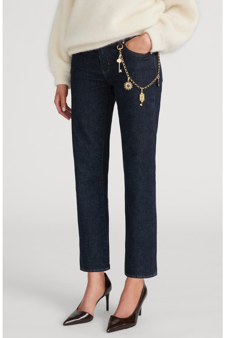 x The Ritz Paris Straight Leg Cigarette Jeans, Alternate, color, RINSE