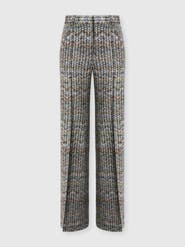 Missoni Tailored Viscose Lamé Trousers With Sequins