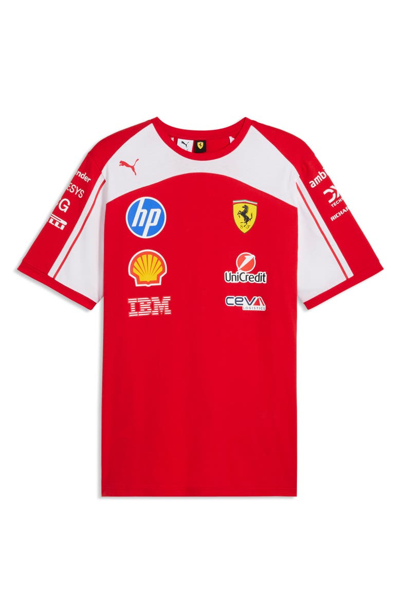 PUMA Scuderia Ferrari Replica T-Shirt, Alternate, color, Puma Red