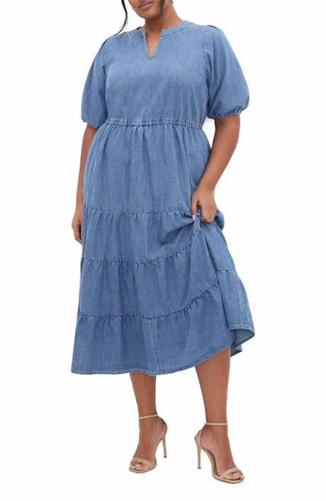 August Tiered Midi Dress