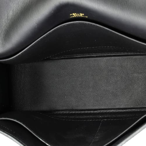 Pre-owned Hermes Hermes Geta Bag Chevre Mysore In Black