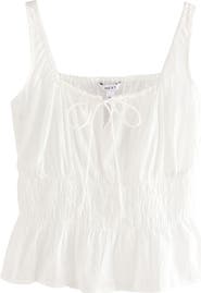 NEXT Sleevless Smocked Pin Dot Camisole