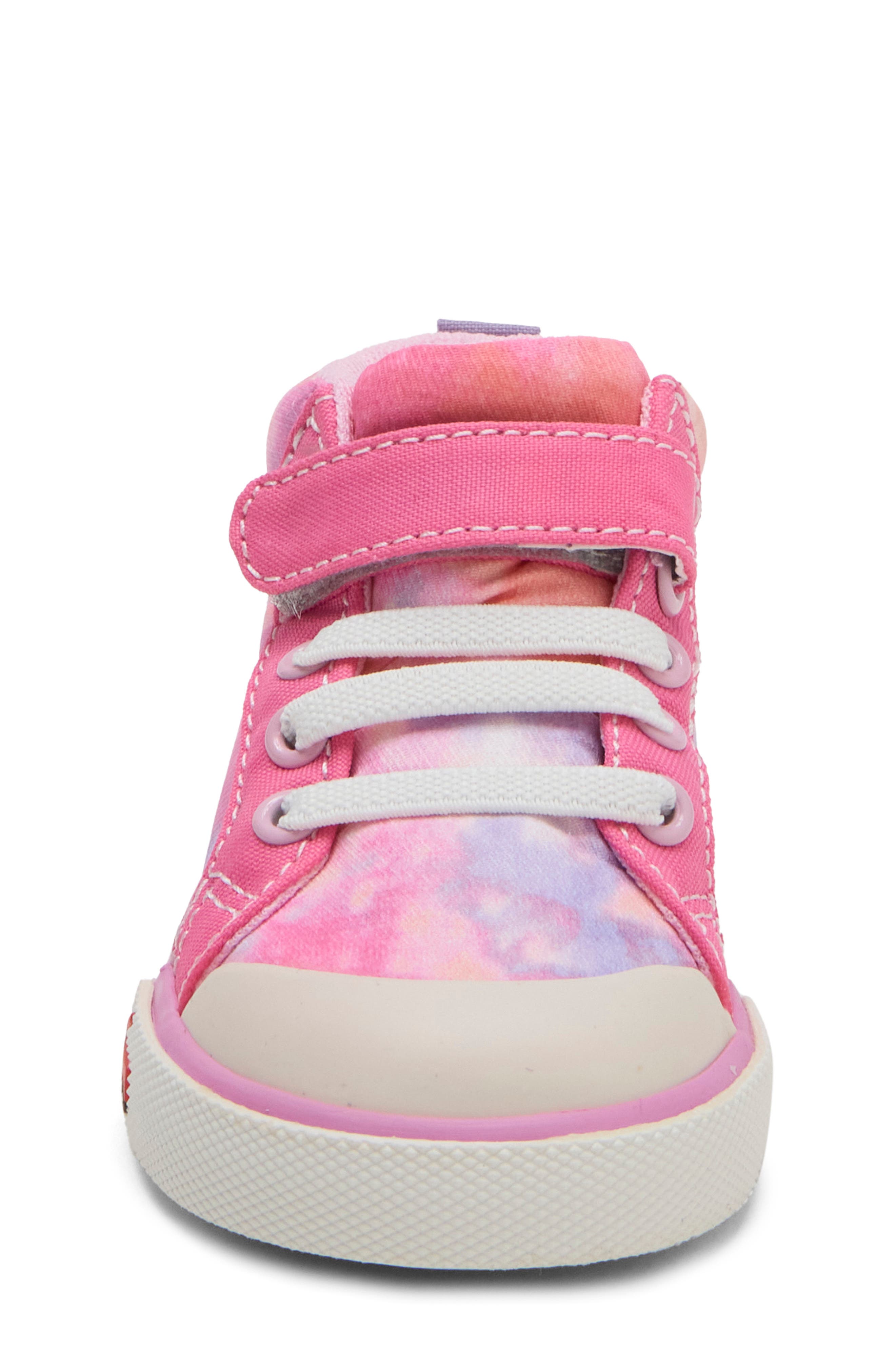 Kids' Peyton Sneaker, Alternate, color, CORAL/ TIE DYE