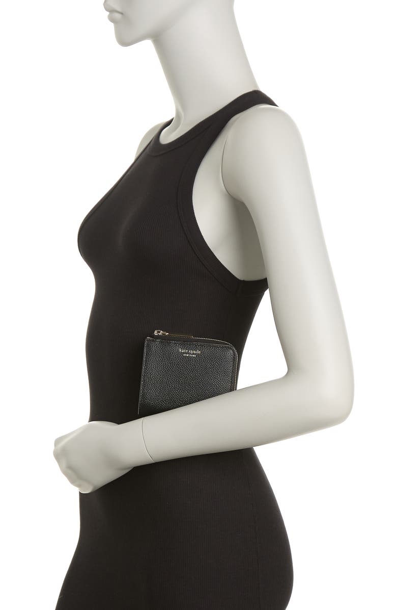 Kate Spade New York small leather bifold wallet, Alternate, color, 