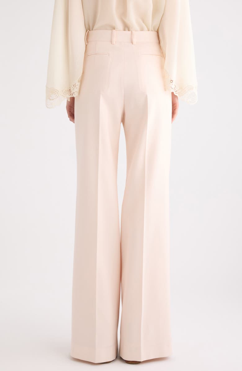 Chloé Virgin Wool Wide Leg Trousers, Alternate, color, Biscuit Pink