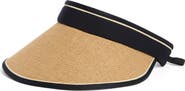 Vince Camuto Roll-Up Straw Visor