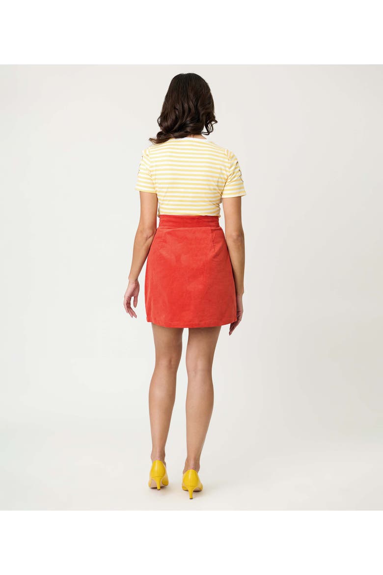 Kitschy Shaped Pocket Match Game Mini Skirt, Alternate, color, Red W/Mouse