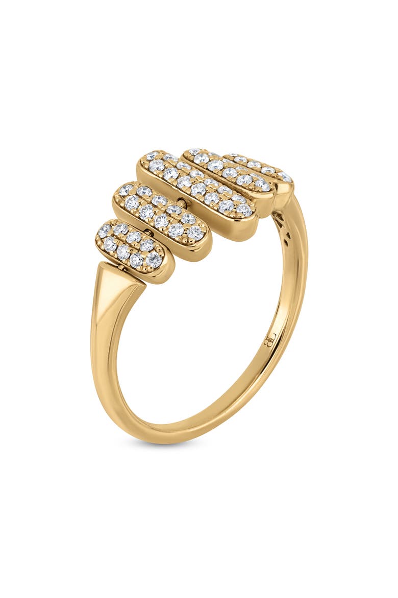 Cleo Florentine Statement Pavé Diamond Ring, Alternate, color, 18K GOLD