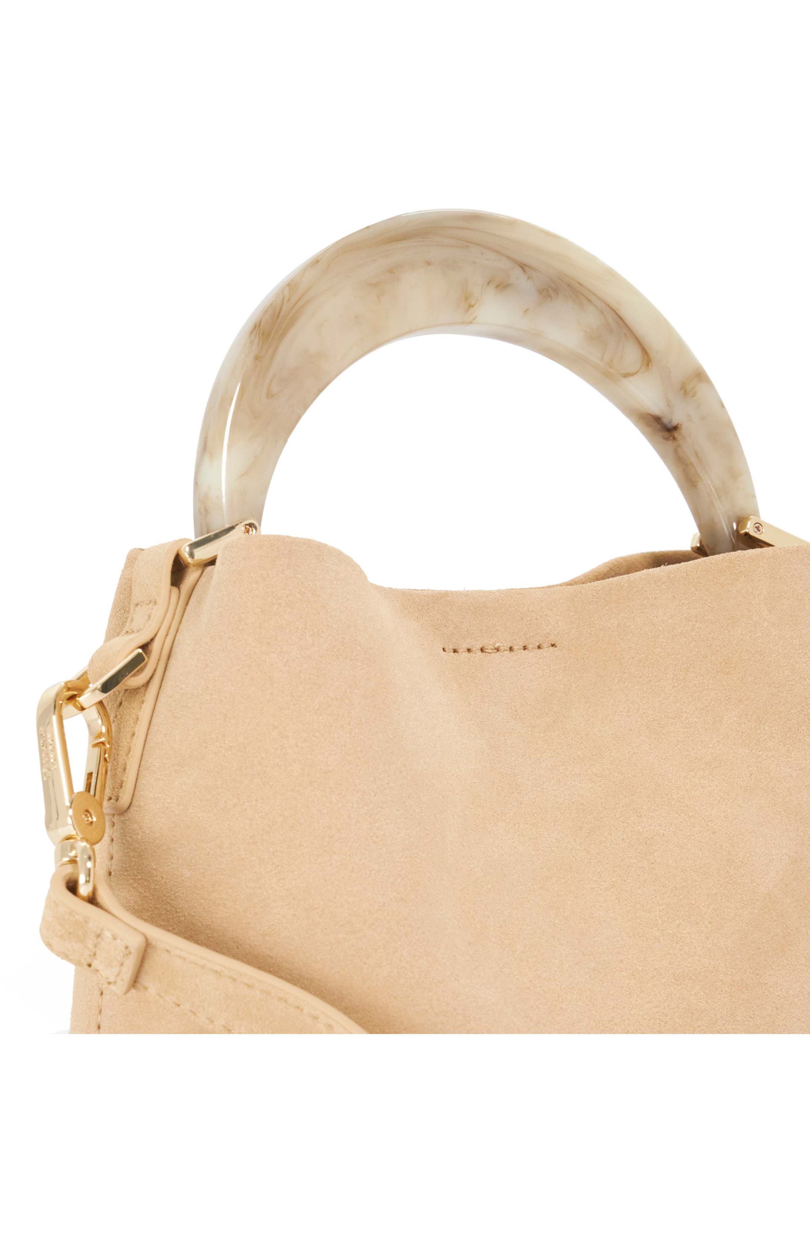 Dharla Leather Top Handle Bag, Alternate, color, TAUPE
