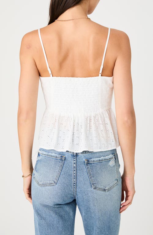 Shop French Connection Eyelet Peplum Camisole