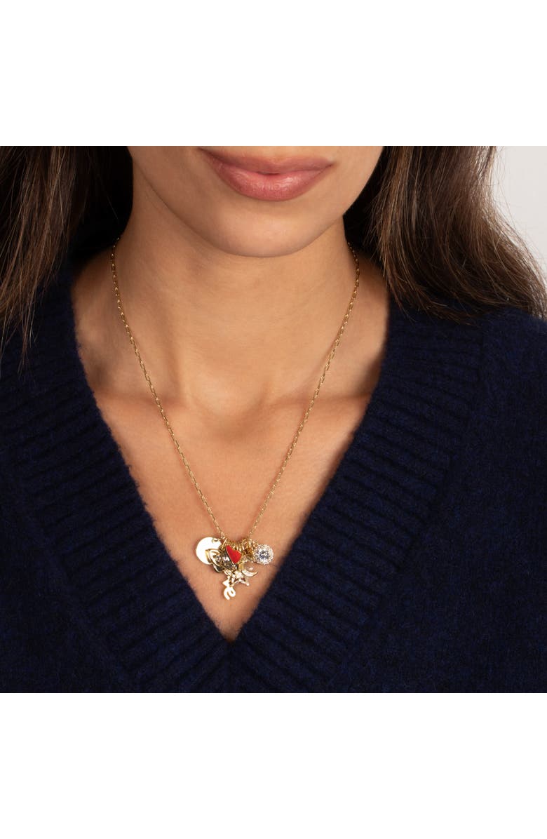 BY ADINA EDEN Charm Bar Necklace Set, Alternate, color, Multi-Color