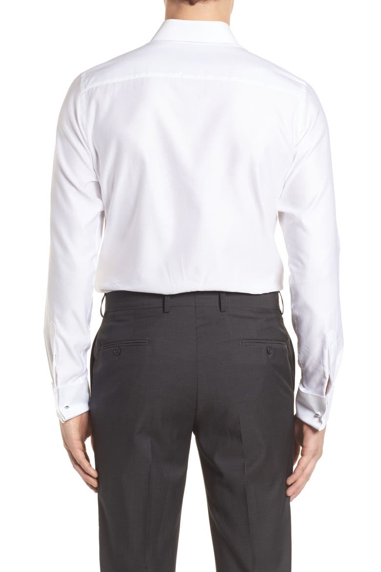 Slim Fit Tuxedo Shirt, Alternate, color, WHITE
